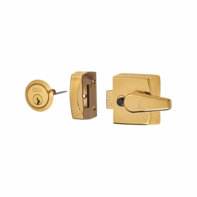 Replacement Nightlatch - 40mm Backset - Polished Brass Case/Cylinder