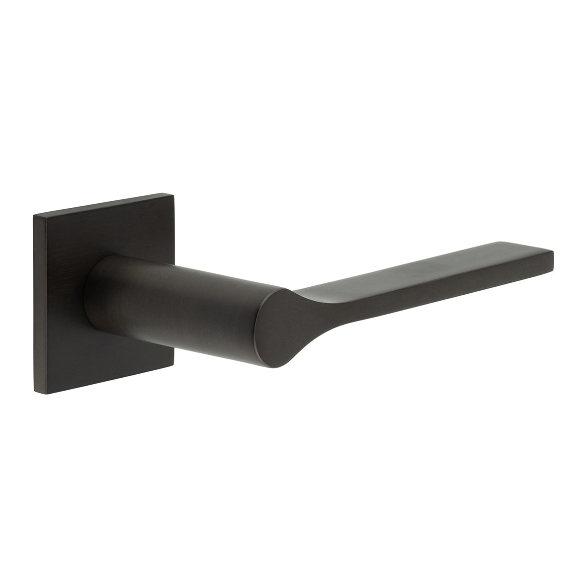 Dark Bronze Fixed Dead Door Handles on Square rose - CR-105 Range