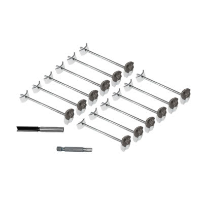 700 Worktop Bolt Connector x 12, Router Cutter and Driver Bit Set