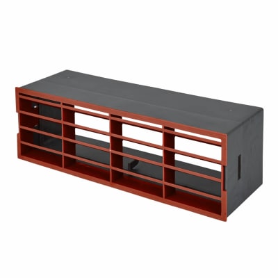 Flat Duct Air Brick with Adaptor - 204 x 60mm - Terracotta