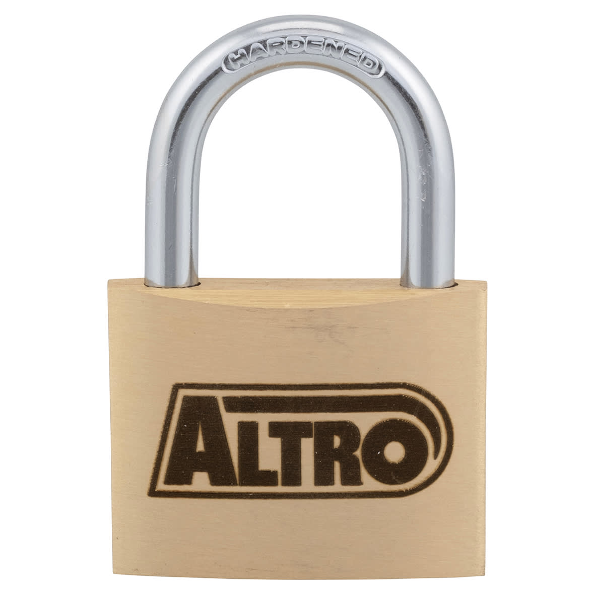 Solid Brass Padlock - 50mm Body - 26 x 25.5mm Shackle - Keyed to Differ