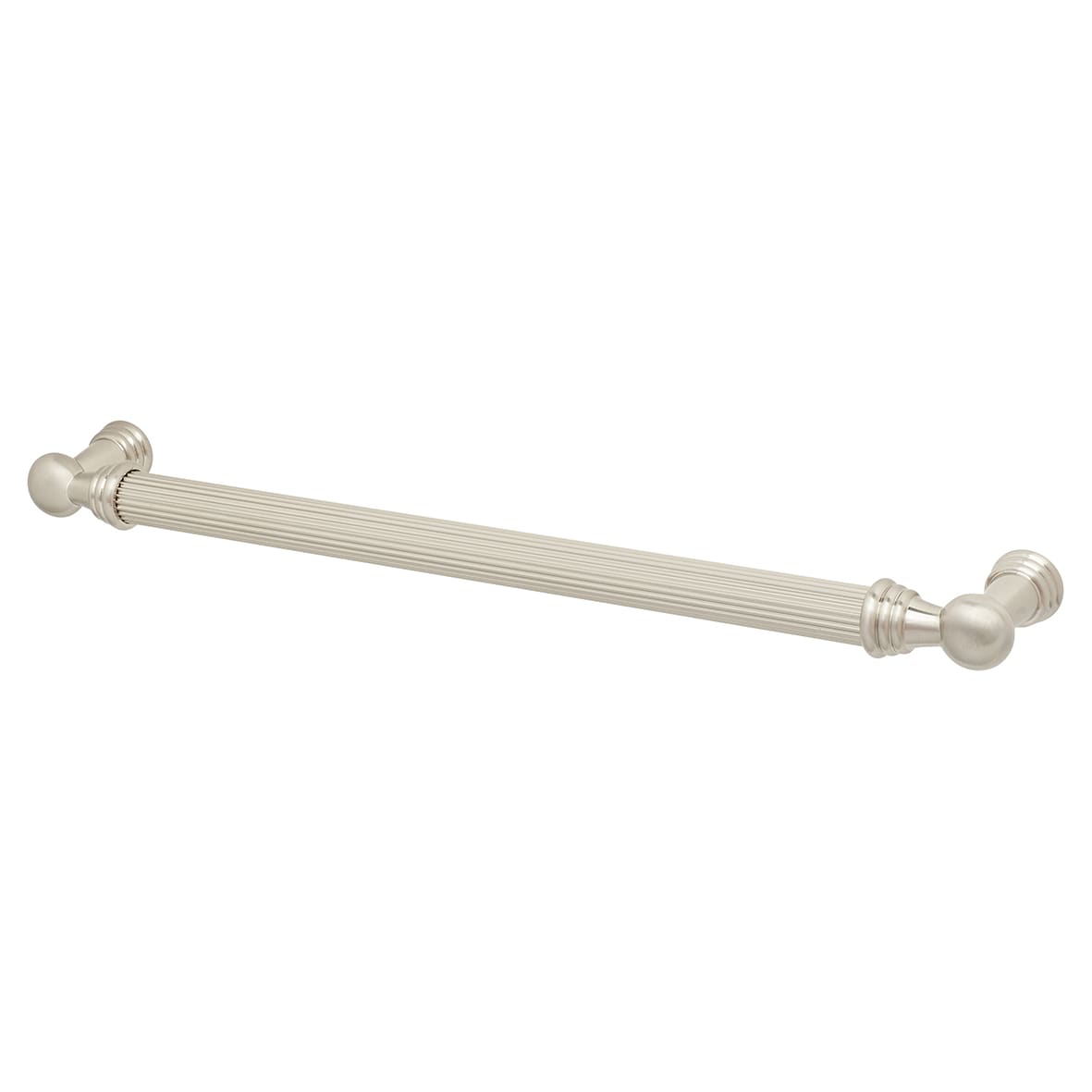 Whitby Lines 10mm T-Bar Cabinet Pull Handle - 224mm Centres - Satin Nickel
