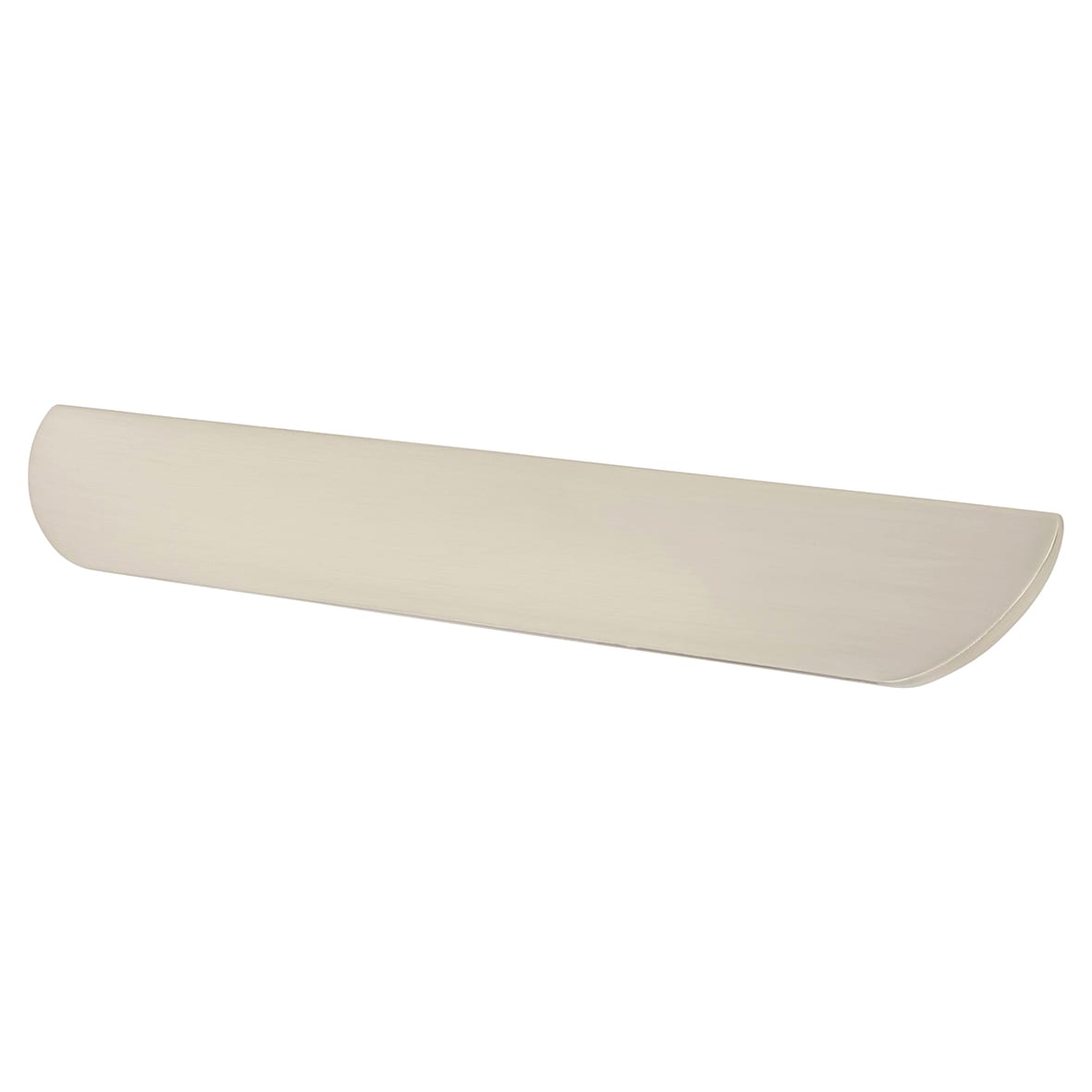 Sagittarius Lipped Edge Cabinet Pull Handle - 160mm Centres - Satin Nickel