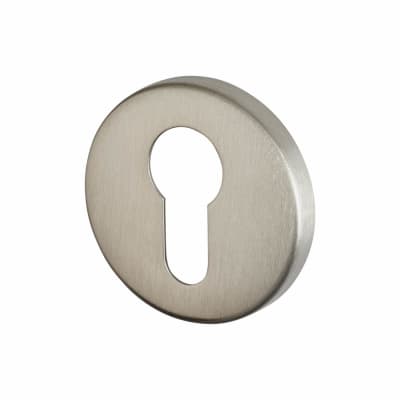 Escutcheon - 52mm Diameter - Euro - Satin Stainless Steel