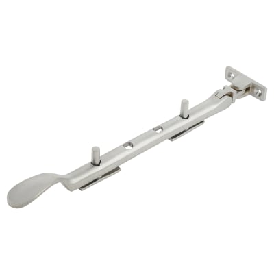 Cast Victorian Casement Window Stay - 10"/250mm Length - Satin Chrome