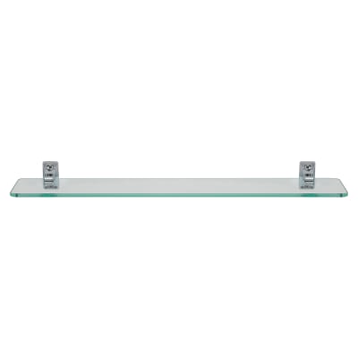 Sutton Glass Shelf - 500 x 115mm - Polished Chrome