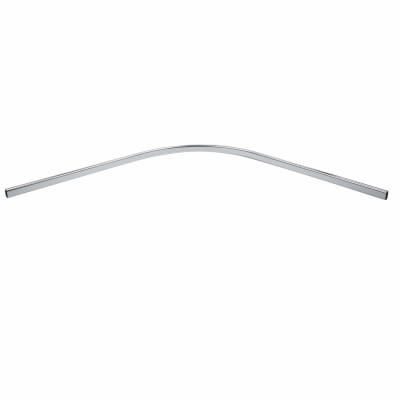 90° Curved 30 x 15mm Oval Hanging Rail Tube - Polished Chrome