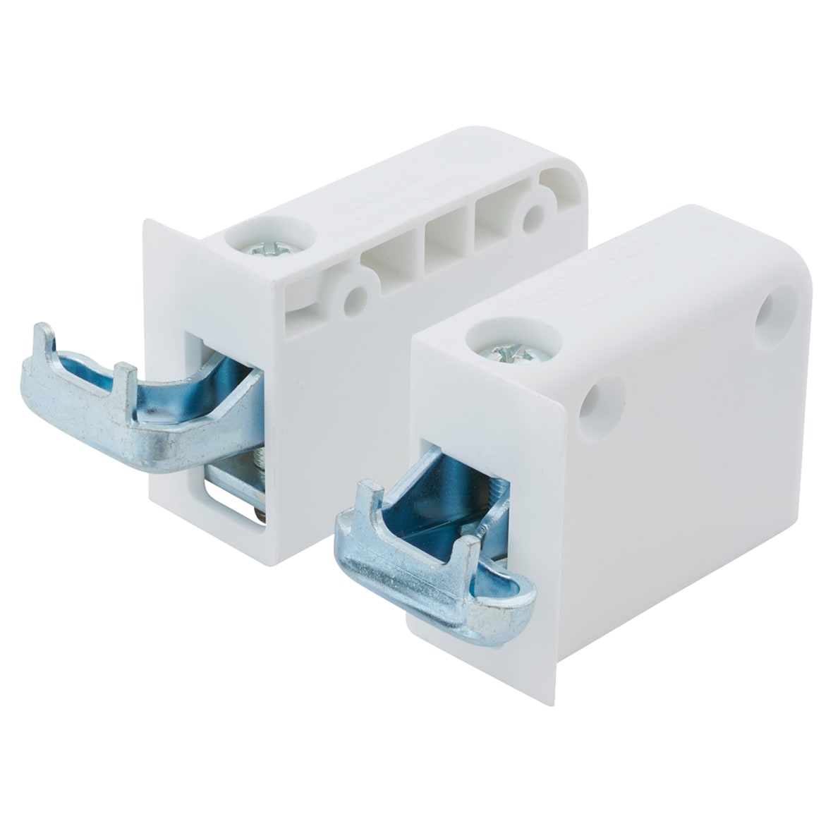 Wall Cabinet Mounting Set Left & Right Hanger - White
