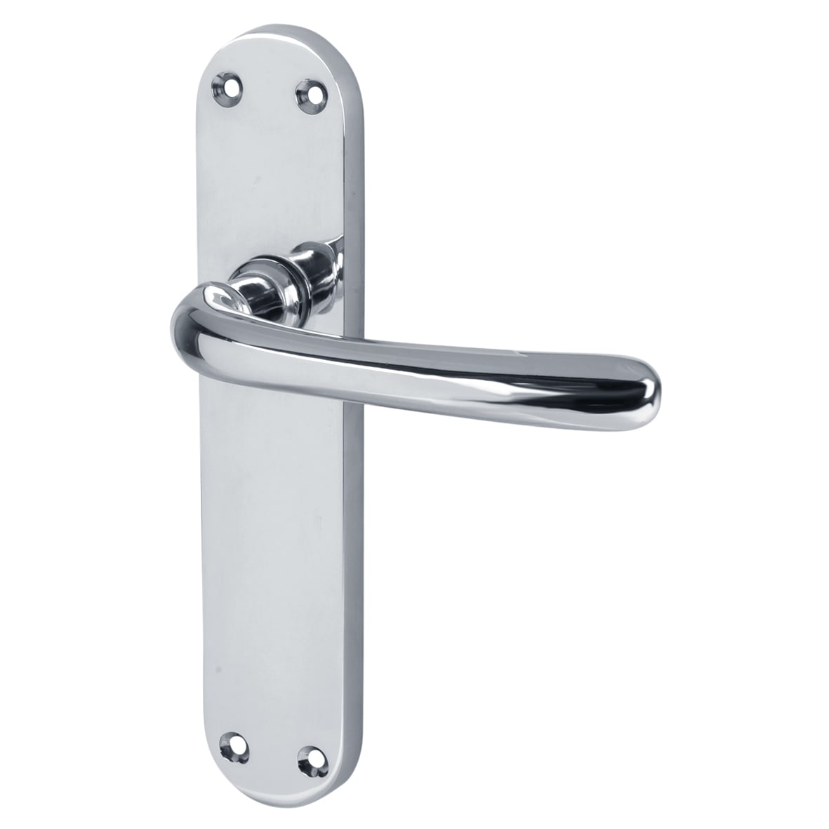 Polished Chrome Latch Door Handles Pack - Sassari Range