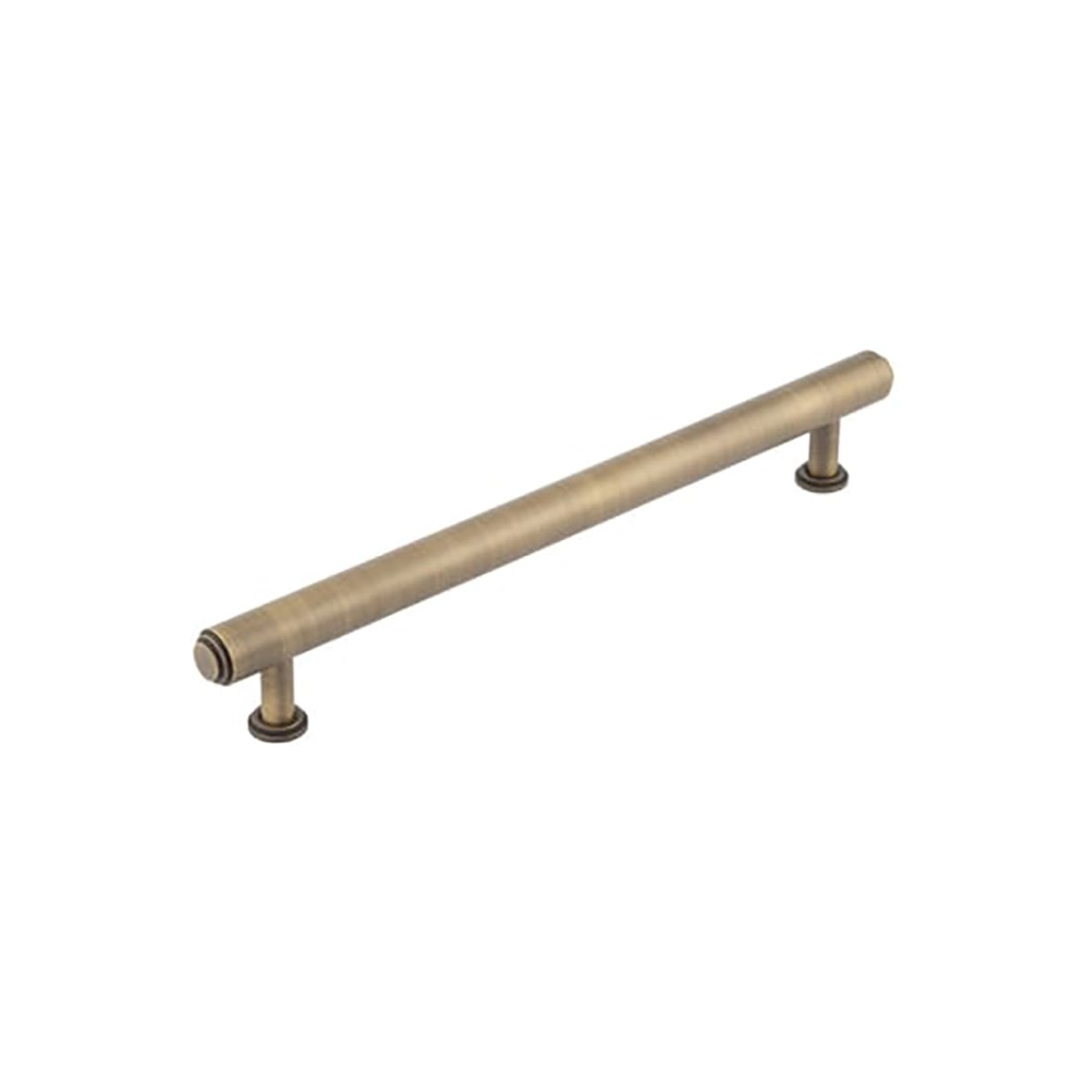Belgrave 18mm Stepped T-Bar Cabinet Pull Handle - 224mm c/c - Antique Brass