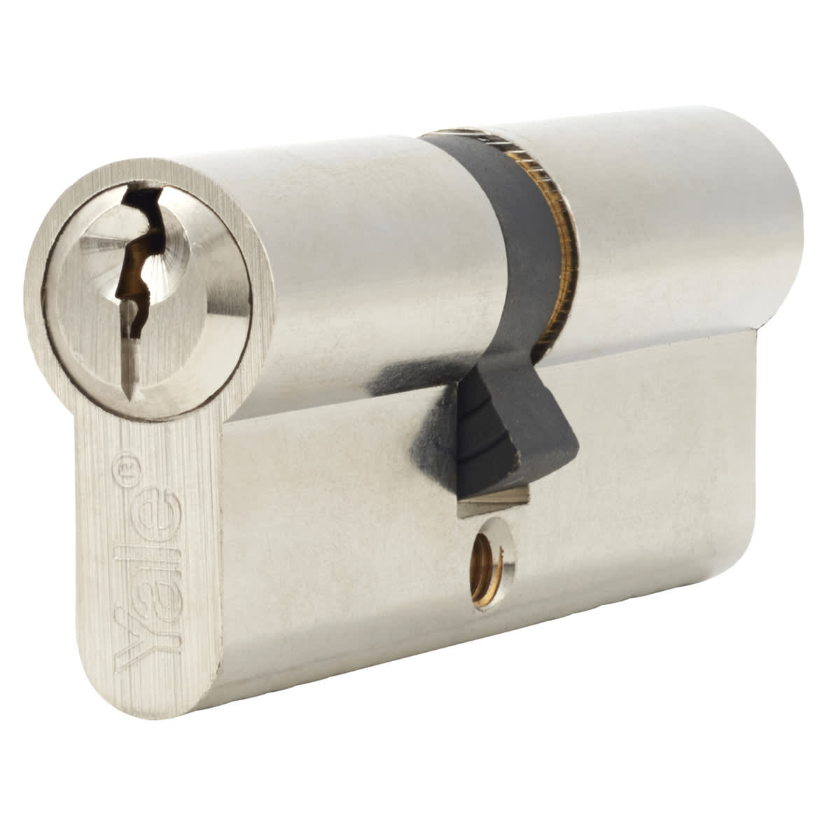 6 Pin 75mm Euro Double Cylinder - 35 + 40mm - Satin Nickel - Keyed to Differ