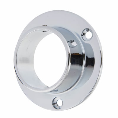 51mm Solid Brass End Socket - Polished Chrome