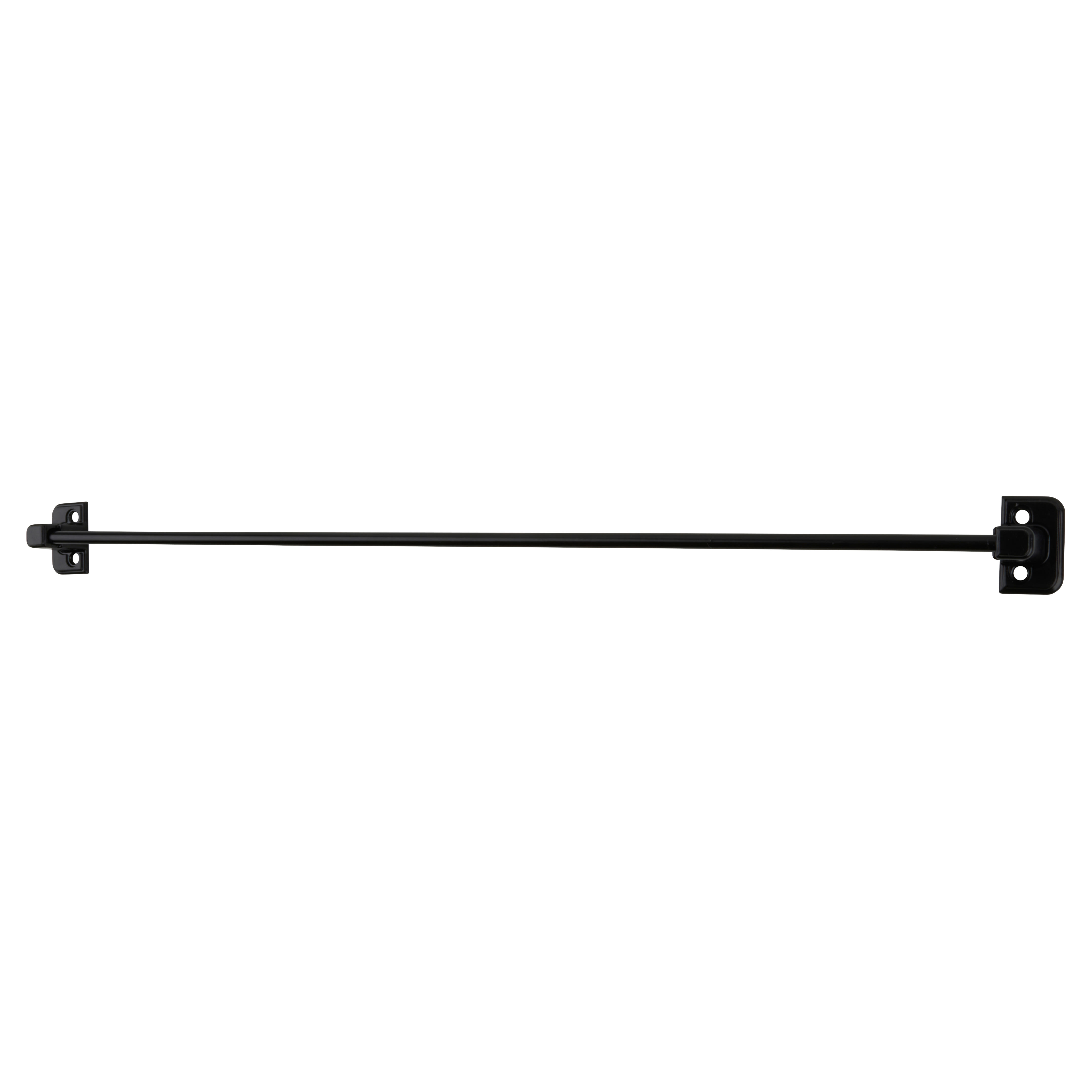 Wardrobe Door Belt / Tie Rail - 380 x 30 x 21mm - Black