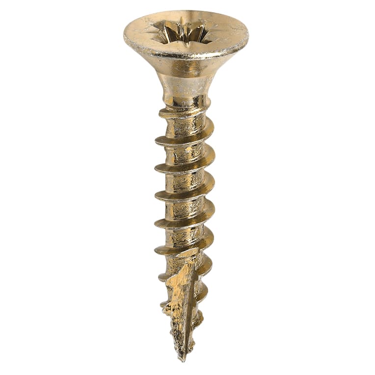 Classic Pozi Countersunk Wood Screws - 4.5 x 25mm - Yellow Zinc - Pack of 200