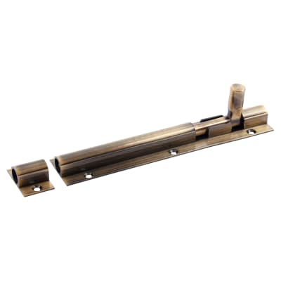Antique Brass Straight Barrel Bolt - 150 x 32mm