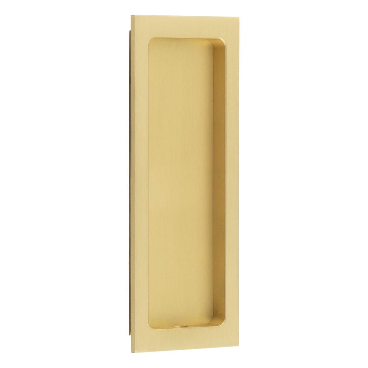 Rectangular Flush Pull Handle - 150 x 55mm - Satin Brass