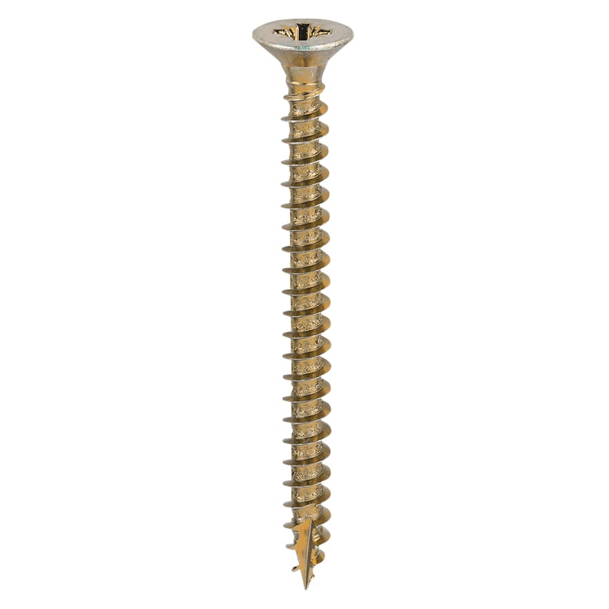 Classic Pozi Countersunk Wood Screws - 6.0 x 70mm - Yellow Zinc - Pack of 200
