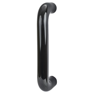 Ebony Black Nylon D-Bar Door Pull Handle - Bolt Fix - 300mm c/c