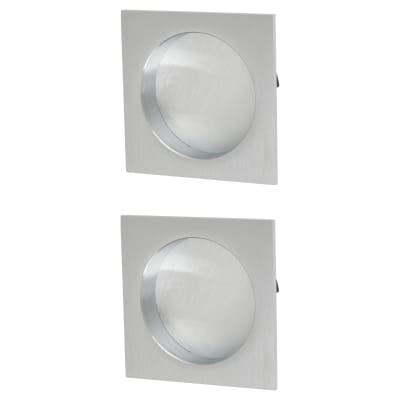 Marcus Square Flush Pull Handle - Satin Chrome
