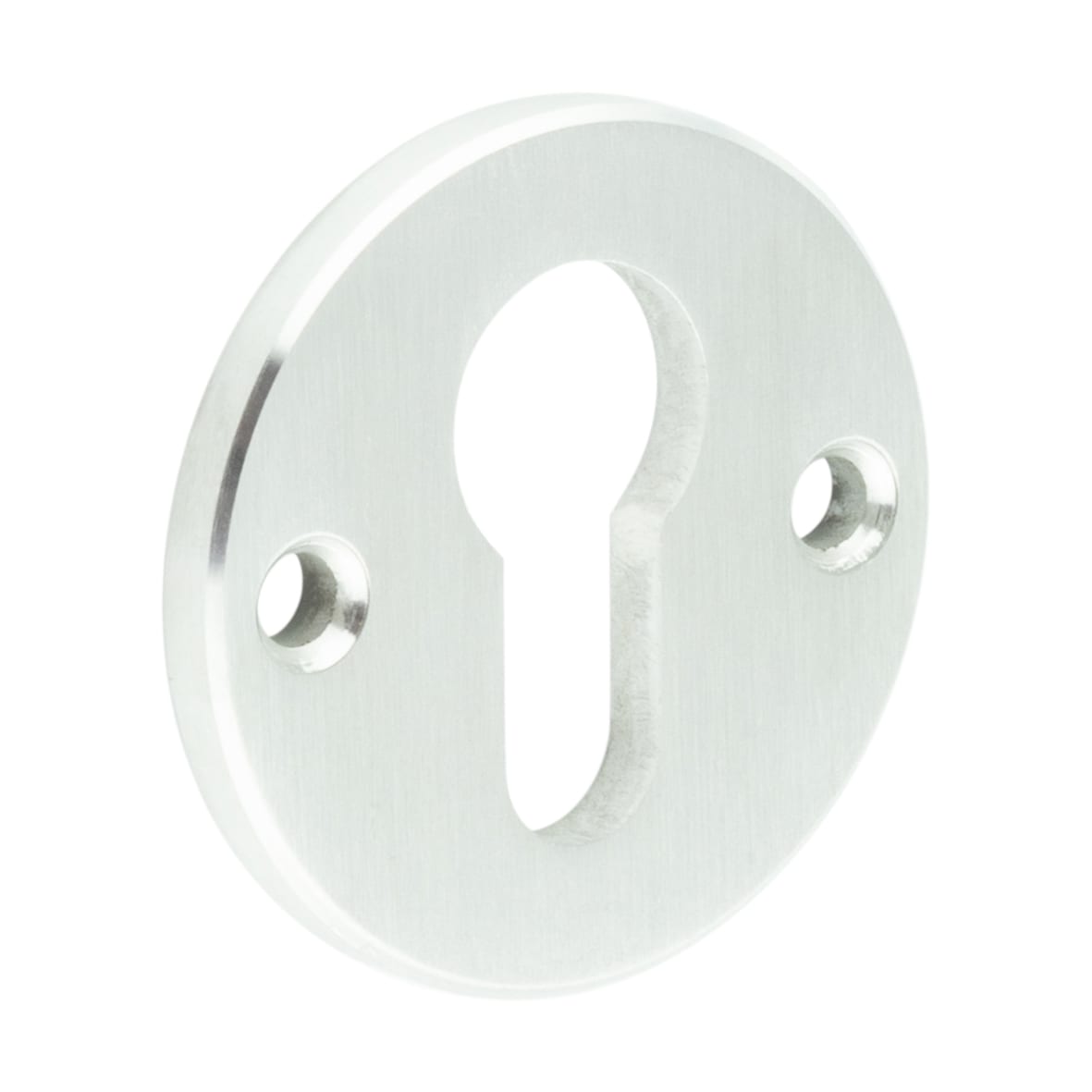 Face Fix Security Escutcheon - 52mm Diameter - Euro - Satin Stainless Steel