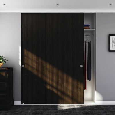 Double Wardrobe Top Sliding Door Kit - 1500mm Track - 30kg Max Door Weight