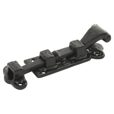 Elan Metalised Antique Black Iron Straight Barrel Bolt - Blacksmith Range - 112 x 31mm