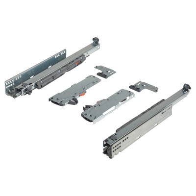 TIP-ON Push to Open BLUMOTION Soft Close Drawer Runner - Full Extension - 450mm Length - 40kg