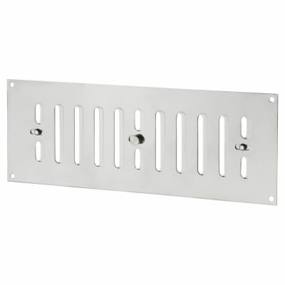 Hit & Miss Vent - 242 x 89mm - Polished Stainless Steel