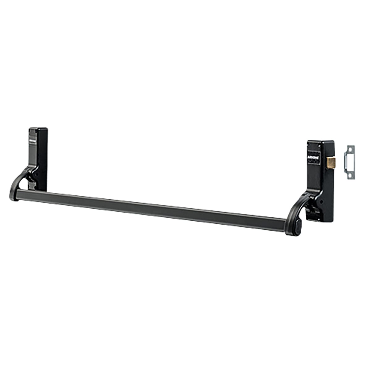 Single Door Panic Latch - Timber Door - Matt Black