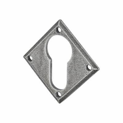 Diamond Escutcheon - 51mm Diameter - Euro - Pewter