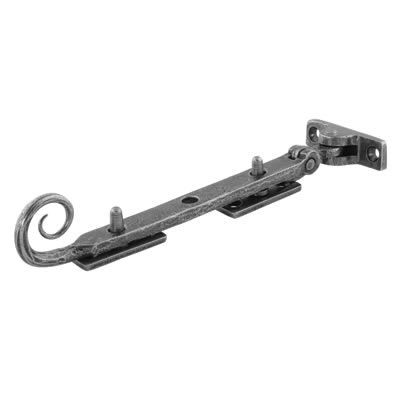 Monkey Tail Casement Window Stay - 8"/203mm Length - Pewter