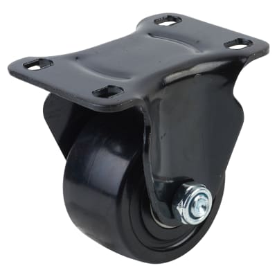 Low Level and High Load Castor - Fixed - 200kg Max Weight - 65mm Diameter - Black
