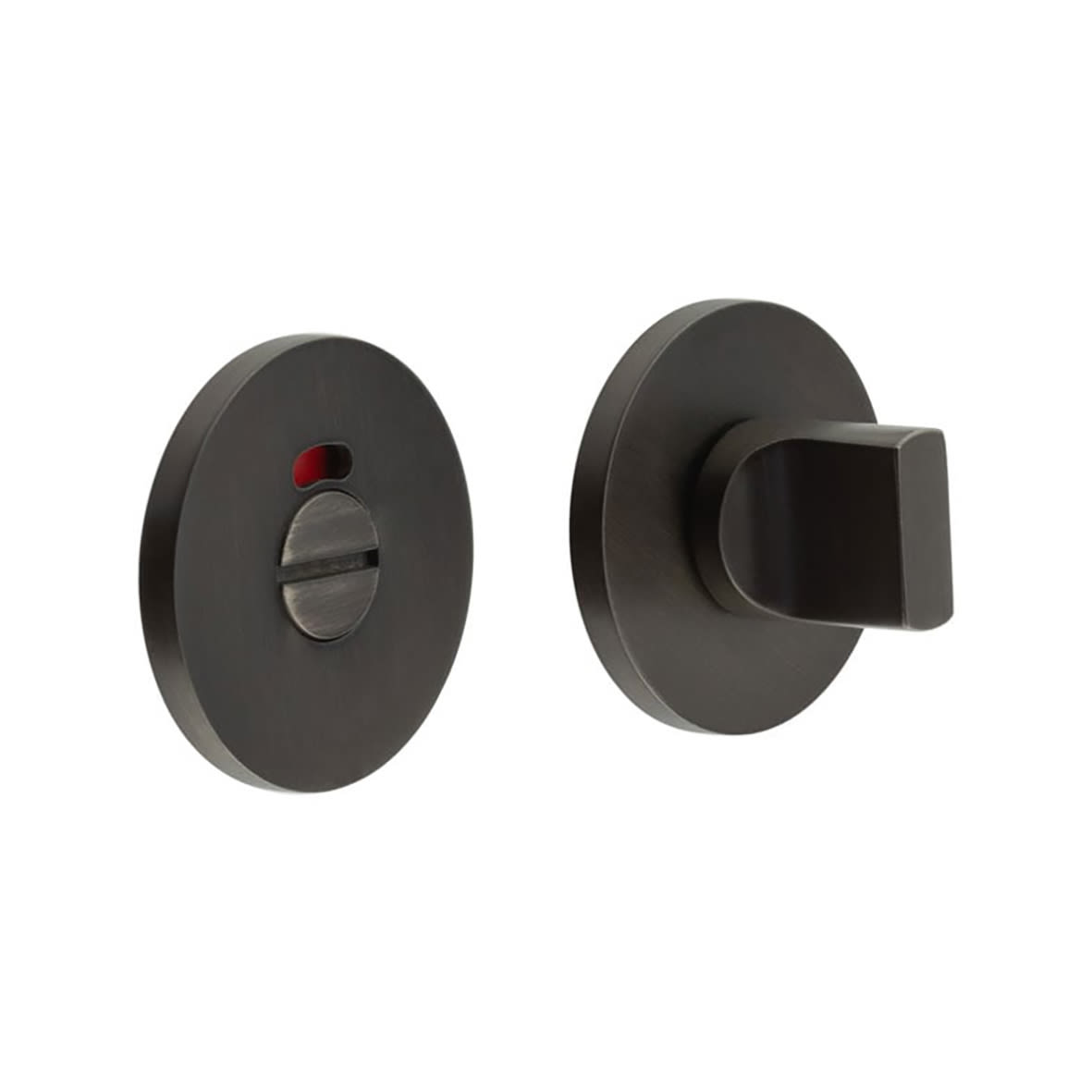 Bathroom Turn & Release with Indicator - 54mm Diameter - Dark Bronze