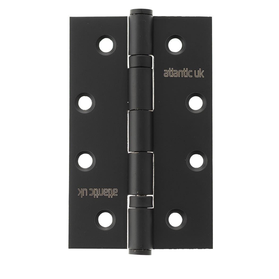Slim Knuckle Ball Bearing Hinge - 101.5 x 63 x 2.5mm - Matt Black - Pair