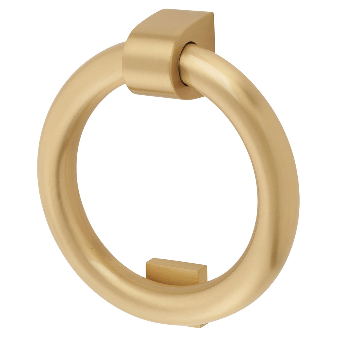 Marcus Ring Door Knocker - Satin Brass - 107 x 77mm