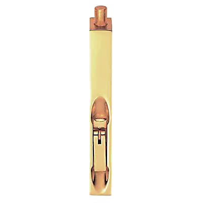 Lever Action Flush Bolt - 250 x 19mm - Polished Brass