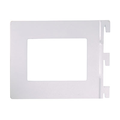Twin Slot Shelf Book End - 142 x 118mm - White