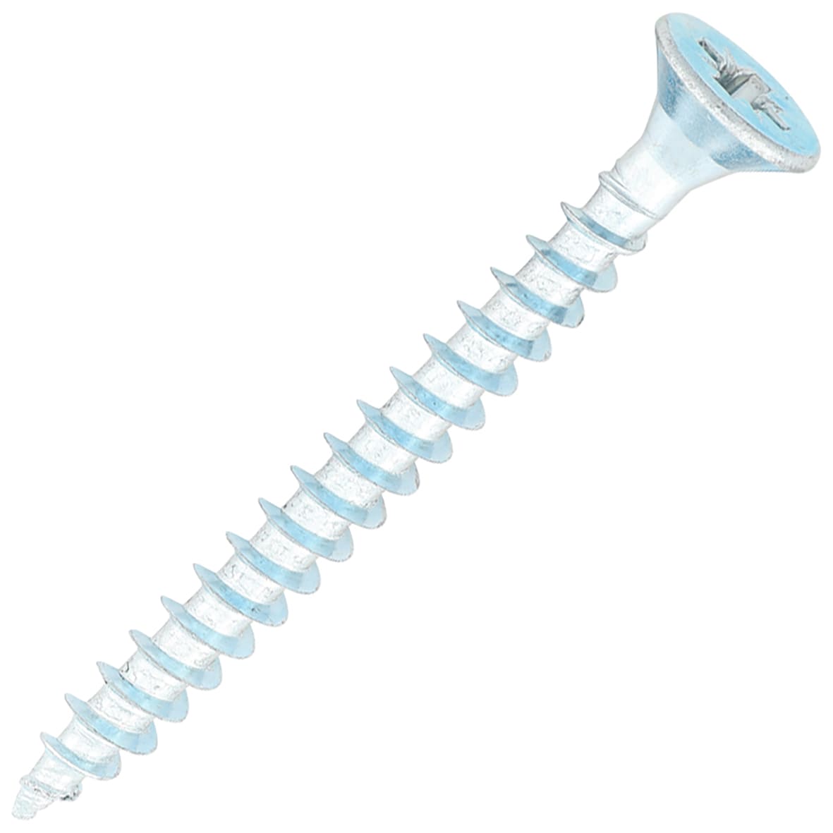 General Purpose Pozi Countersunk Chipboard Wood Screws - 5.0 x 50mm - Zinc Plated - Pk of 200