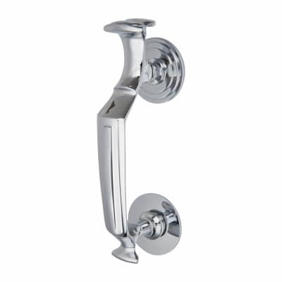 Doctor Door Knocker - Polished Chrome - 197 x 30mm