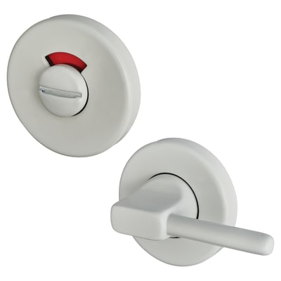Nylon Disabled Bathroom Turn & Release - 52mm Diameter - Diamond White