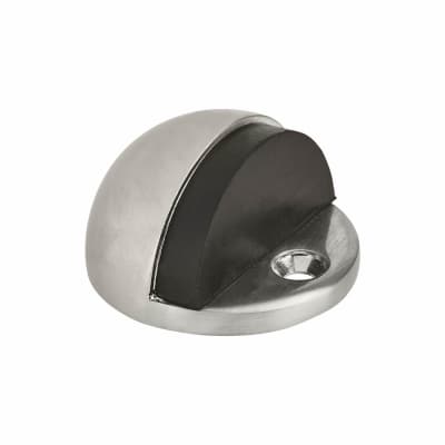 Half Moon Floor Door Stop - 25 x 45mm - Satin Anodised Aluminium