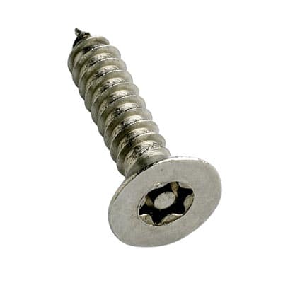 6-Lobe Pin Self Tapping Security Screws - 8 x 1 1/4" - T20 - Pack of 100