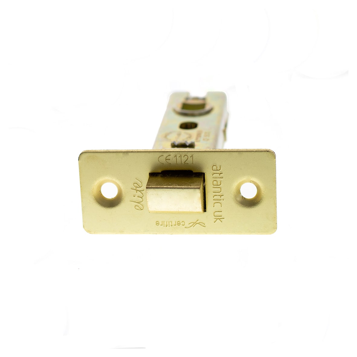 Fire-Rated Tubular Latch - 78mm Case - 57mm Backset - Square - Satin Brass