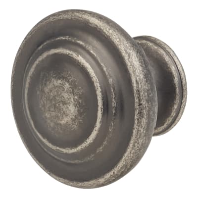 Readford Round Cabinet Knob - 33mm Diameter - Antique Pewter