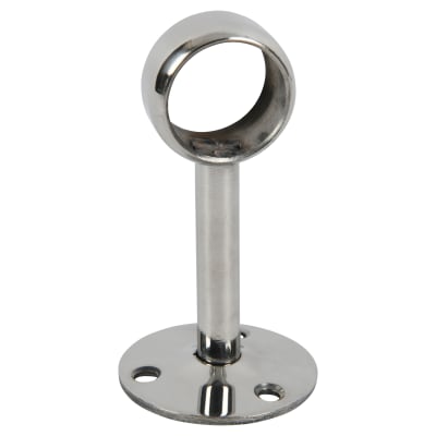 25mm Hanging Rail Centre Bracket - Polished Stainless Steel