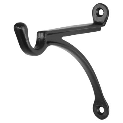 Hanging Basket Bracket - 150mm Projection - Antique Black Iron