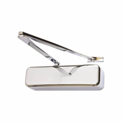 Overhead Fire Door Closer - Power Size 2-4 - Push/Pull Mounting - Polished Stainless Steel