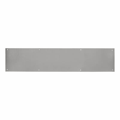 Stainless Steel Kick Plate - 700 x 150 x 1.2mm - 8 Screw Holes - Satin