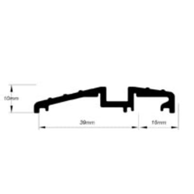Watershed Seal - 2100mm Length - THS Threshold - Inward/Outward Opening Doors - Silver