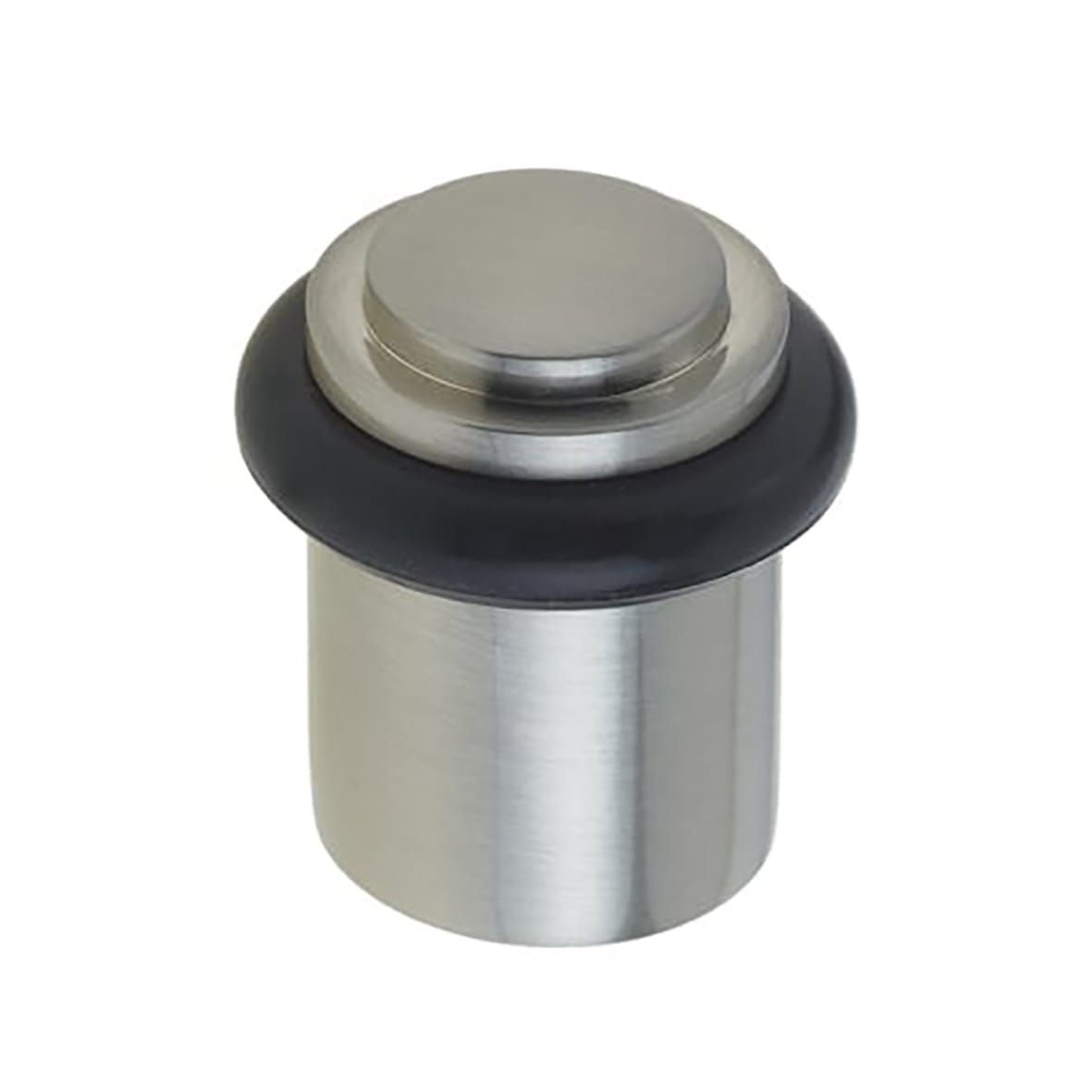 Stepped Floor Door Stop - 40 x 38mm - Satin Nickel